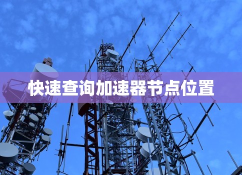 快速查询加速器节点位置