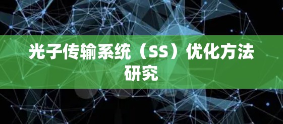 光子传输系统（SS）优化方法研究
