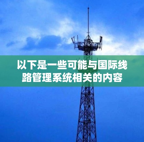 以下是一些可能与国际线路管理系统相关的内容
