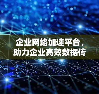 企业网络加速平台，助力企业高效数据传输，构建高效网络