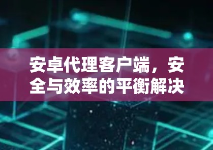安卓代理客户端，安全与效率的平衡解决方案