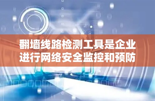 翻墙线路检测工具是企业进行网络安全监控和预防的重要工具，帮助企业识别和应对潜在的网络攻击风险。以下是对这些工具的详细总结
