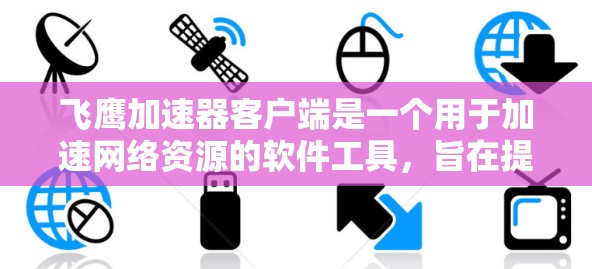 飞鹰加速器客户端是一个用于加速网络资源的软件工具，旨在提升下载速度。以下是对该工具的详细分析
