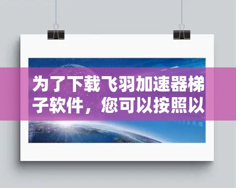 为了下载飞羽加速器梯子软件，您可以按照以下步骤操作