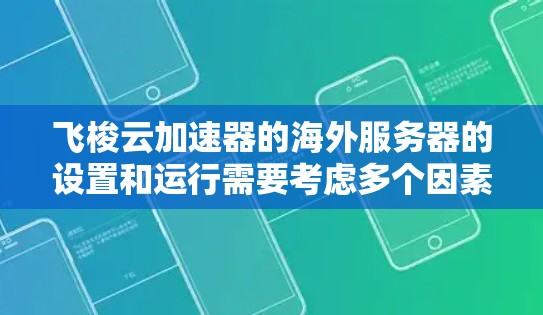 飞梭云加速器的海外服务器的设置和运行需要考虑多个因素，以下是一些关键点