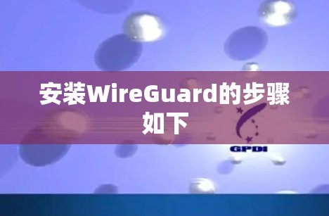 安装WireGuard的步骤如下