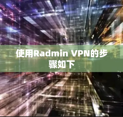 使用Radmin VPN的步骤如下