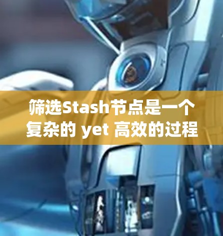 筛选Stash节点是一个复杂的 yet 高效的过程，它需要综合考虑网络环境、资源类型和交易规则。以下是一个结构化的指南，帮助您更好地理解如何筛选Stash节点