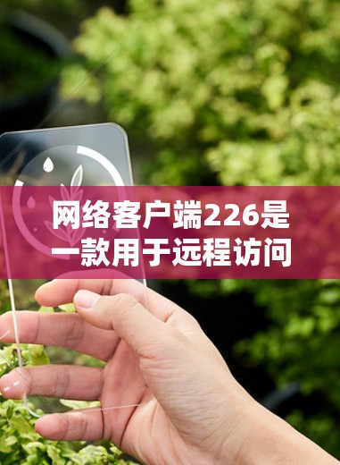 网络客户端226是一款用于远程访问和管理网络设备的软件，通常用于远程访问计算机、服务器或网络设备。以下是使用该软件的步骤